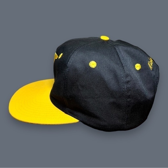 Walt Disney World Mickey Mouse Hat Cap Adjustable Black & Yellow MINT Snapback - Picture 4 of 12